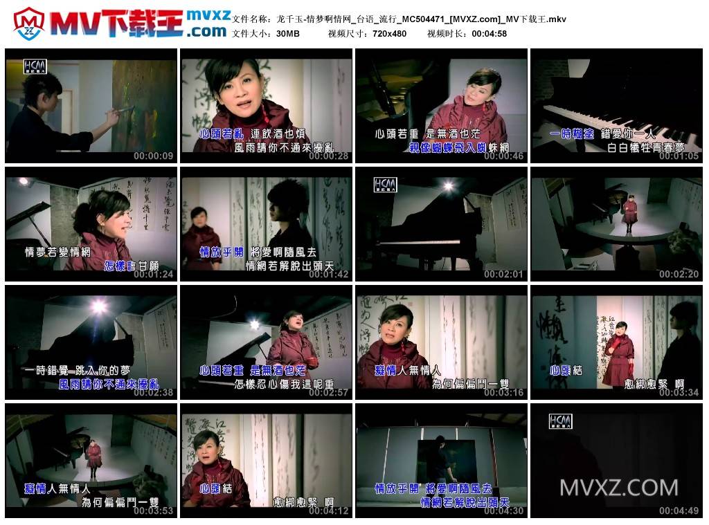 龙千玉-情梦啊情网_台语_流行_MC504471
